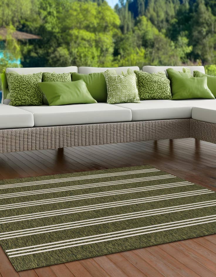 Detail image of 13' x 13' Easy-Clean Jill Zarin Anguilla Indoor / Outdoor Square Rug