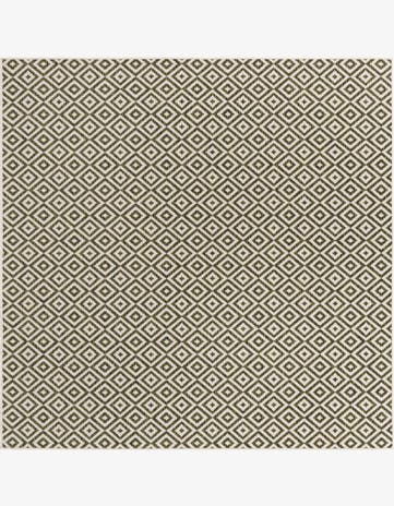 Green Easy-Clean Jill Zarin Costa Rica Indoor / Outdoor Square Rug