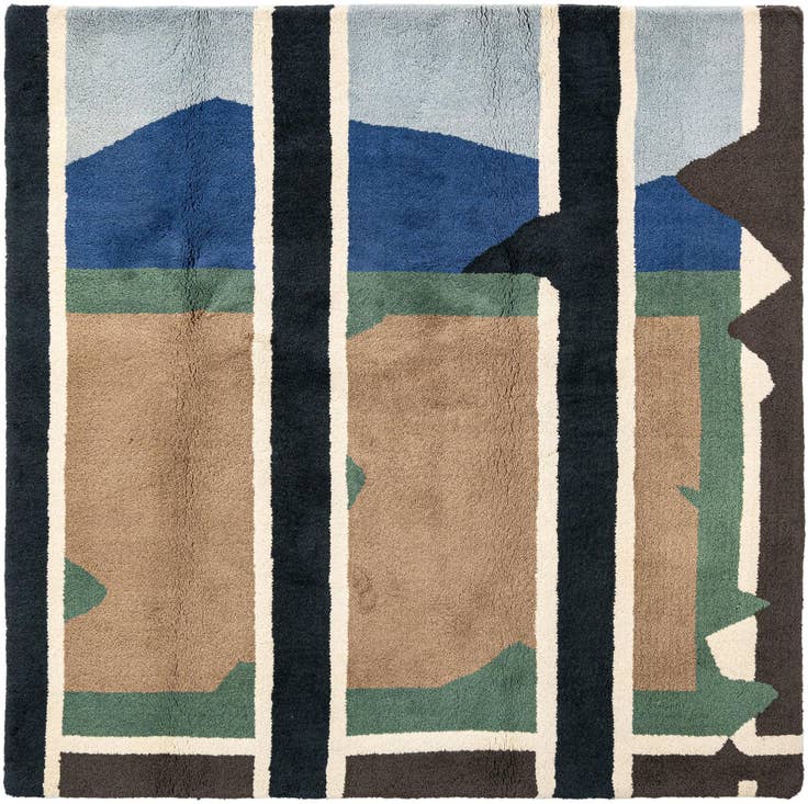 Detail image of 6' 7 x 6' 7 Juma Square Rug