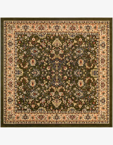 7' 10 x 7' 10 Kashan Design Square Rug