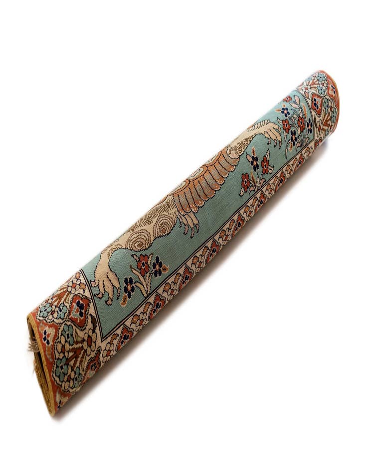 Detail image of 2' 5 x 2' 5 Kayseri Silk Square Rug