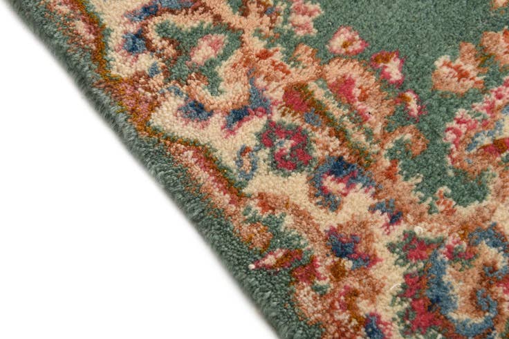 Detail image of 2' x 2' Hand Knotted Kerman Persian Wool Square Rug