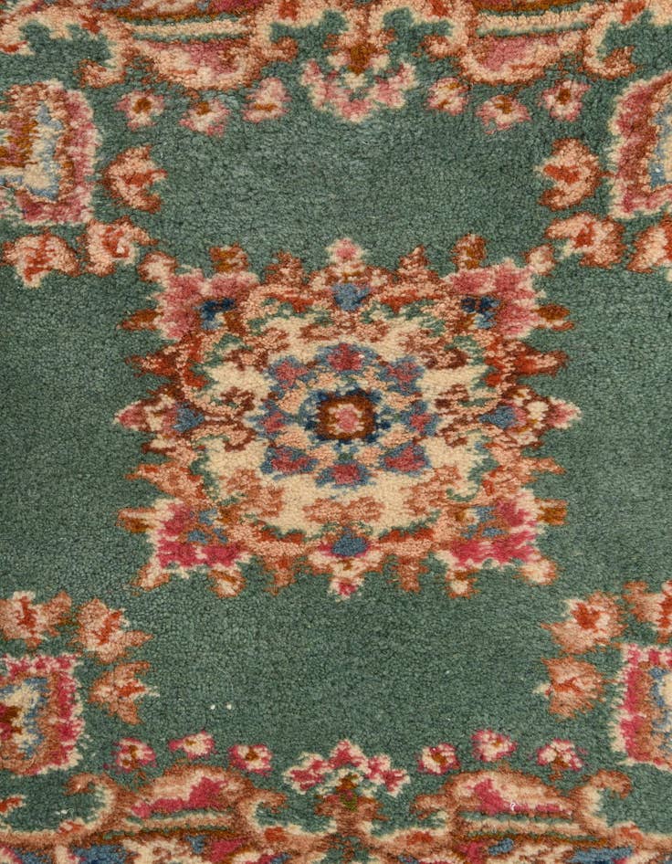 Detail image of 2' x 2'  Hand Knotted Kerman Persian Wool Square Rug