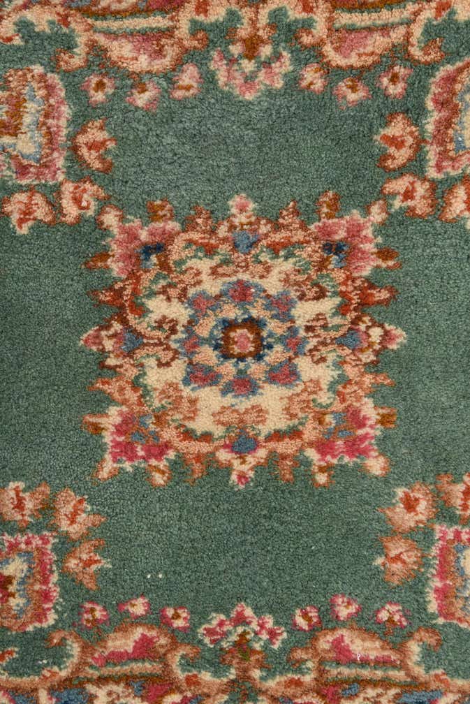 2' x 2' Hand Knotted Kerman Persian Wool Square Rug