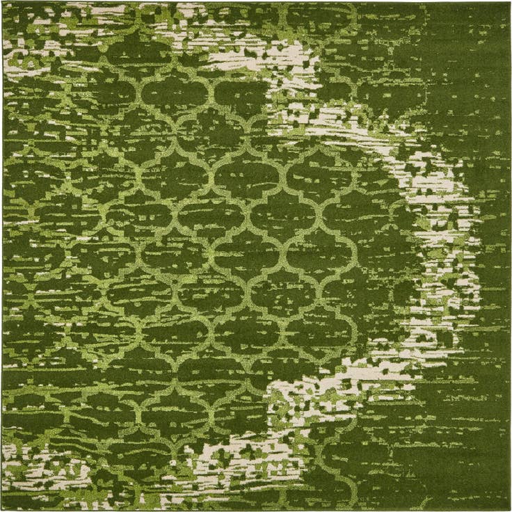 Detail image of 8' x 8' Lattice Square Rug