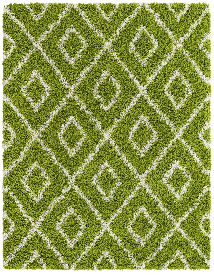 Detail image of 5' 3 x 5' 3 Lattice Shag Square Rug