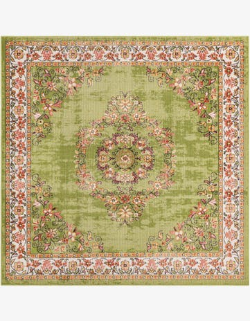 Green Lucerne Square Rug
