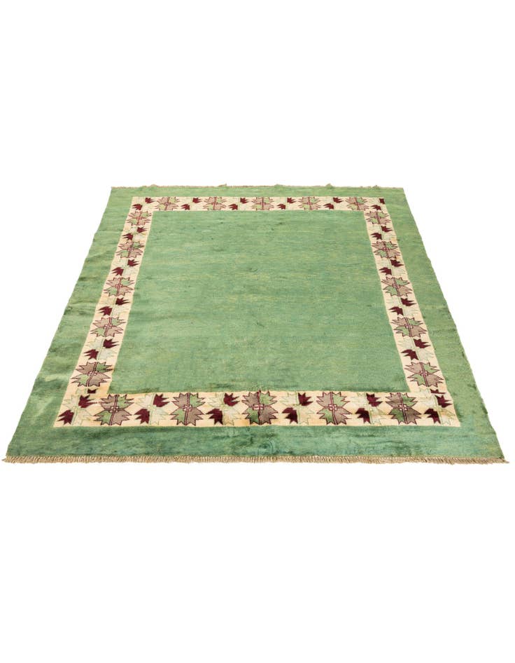 Detail image of 6' x 6'  Hand Knotted Modern Ziegler Square Rug