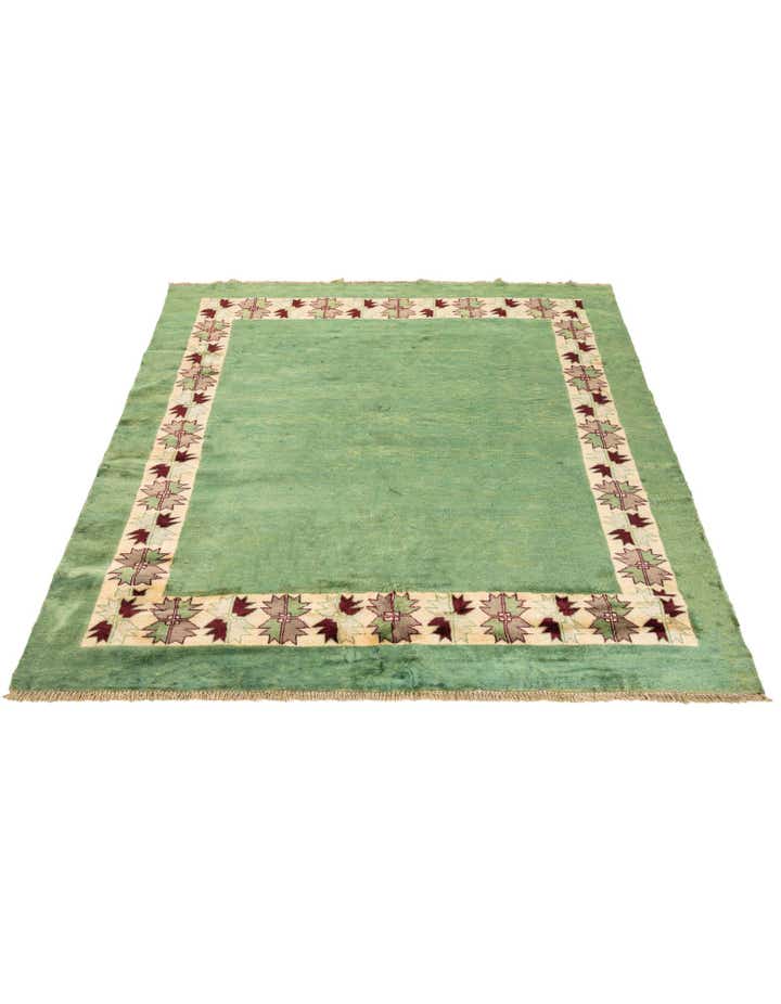 6' x 6' Hand Knotted Modern Ziegler Square Rug