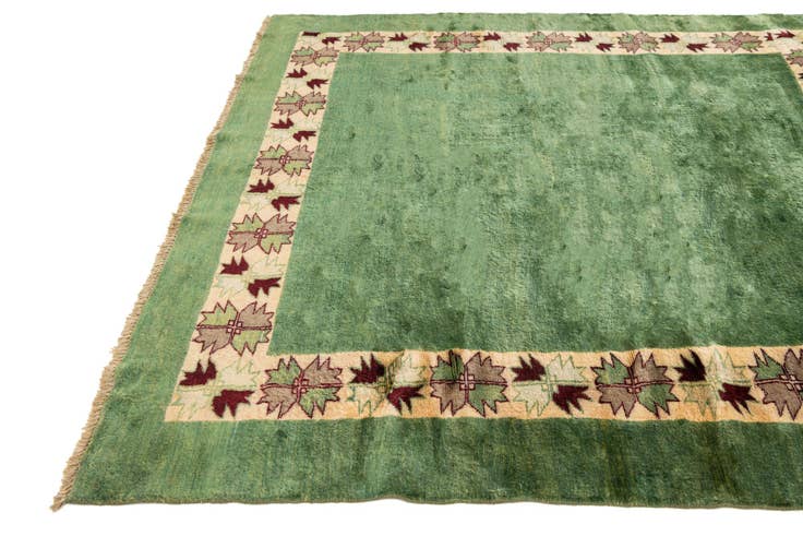 Detail image of 6' x 6' Hand Knotted Modern Ziegler Square Rug