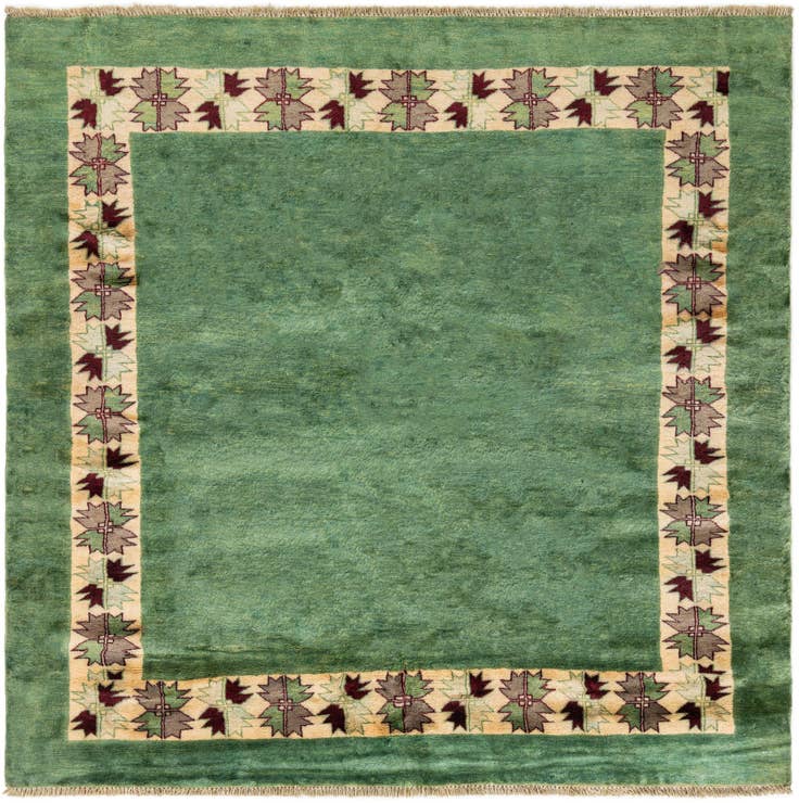 Detail image of 6' x 6' Hand Knotted Modern Ziegler Square Rug