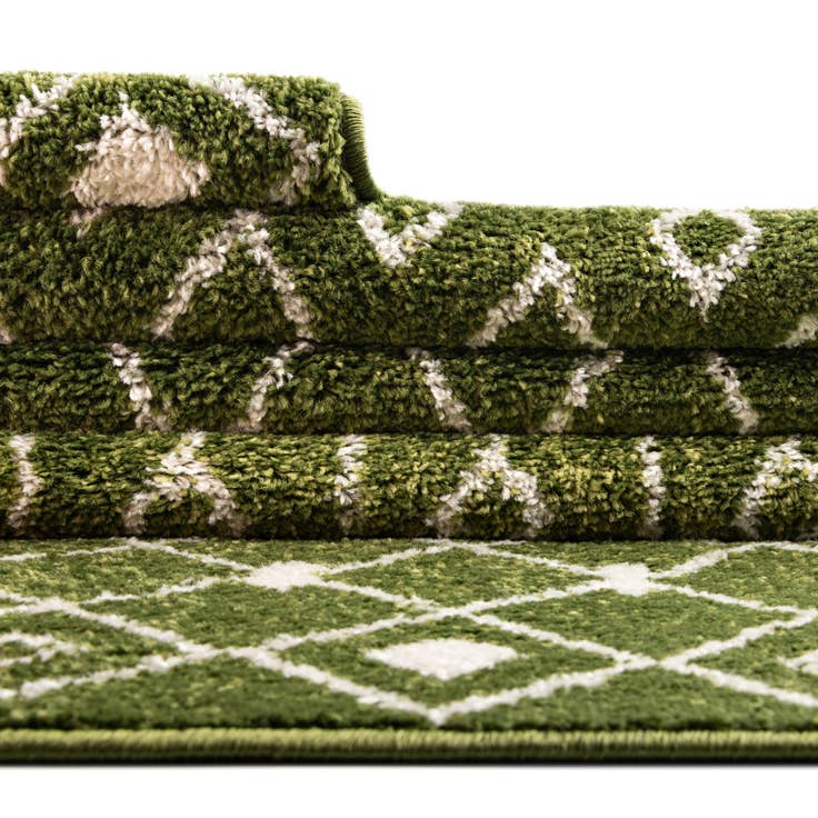Detail image of 3' x 3' Moroccan Trellis Square Rug