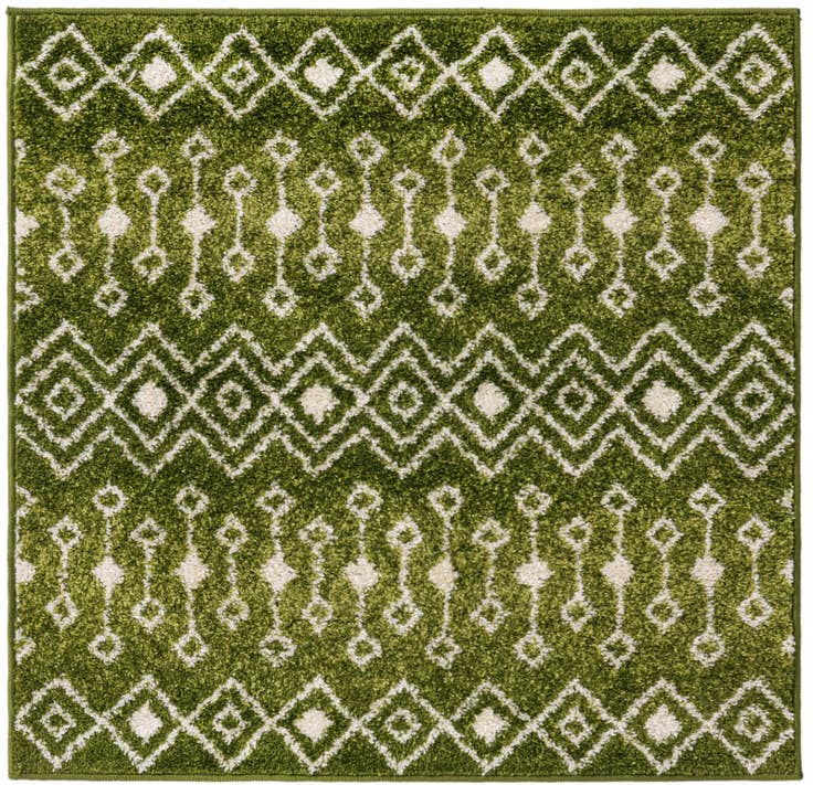 Detail image of 3' x 3' Moroccan Trellis Square Rug