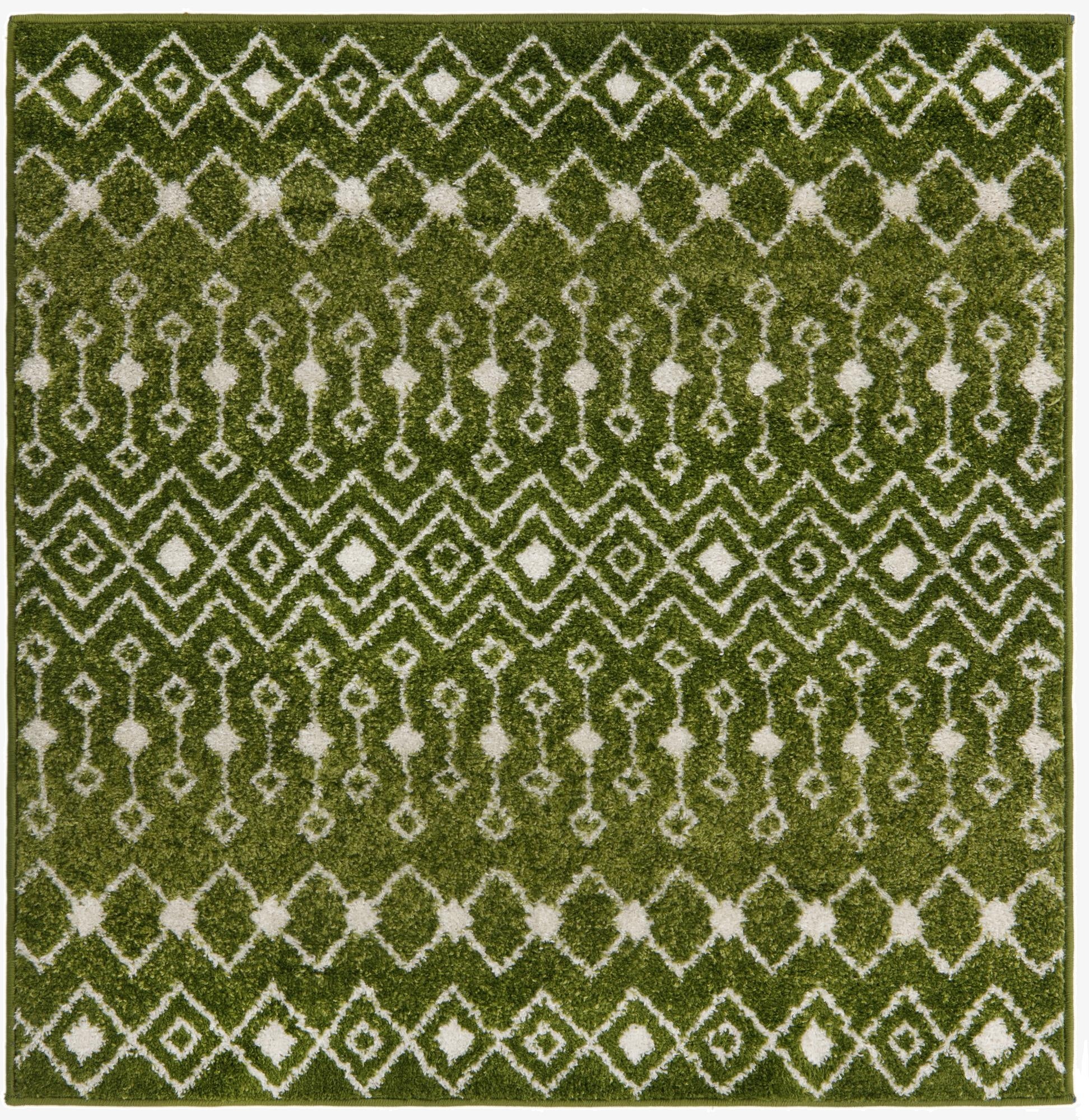 Primary image 4' x 4' Moroccan Trellis Square Rug