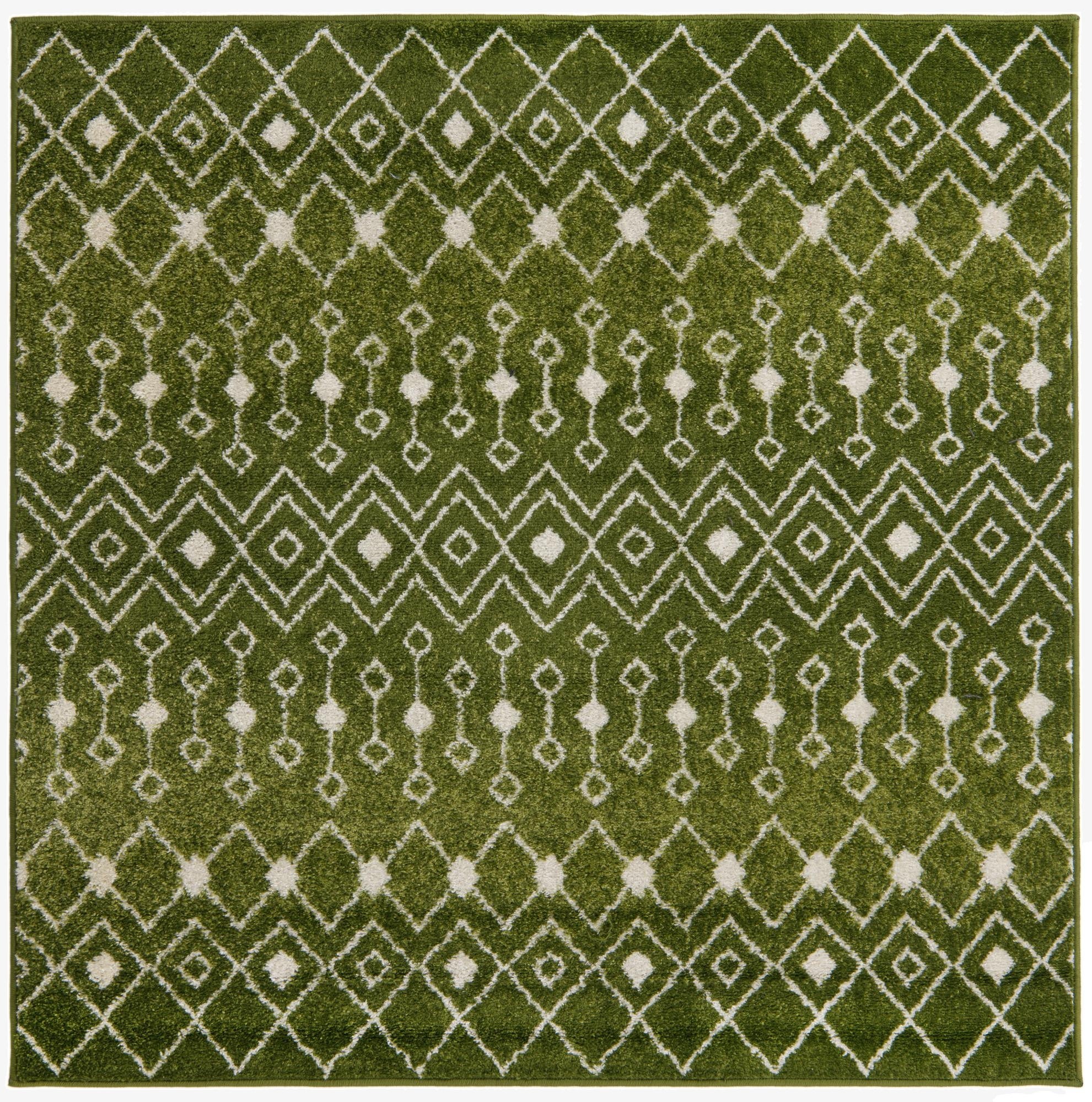 Primary image 160cm x 160cm Moroccan Trellis Cuadrado Alfombra