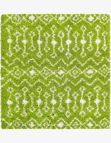5' 3 x 5' 3 Moroccan Trellis Shag Square Rug