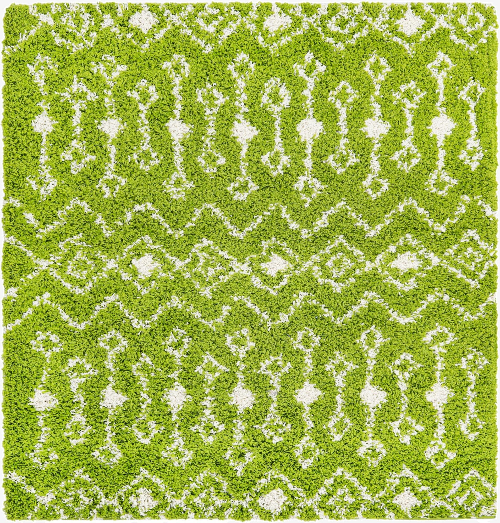 5' 3 x 5' 3 Moroccan Trellis Shag Square Rug