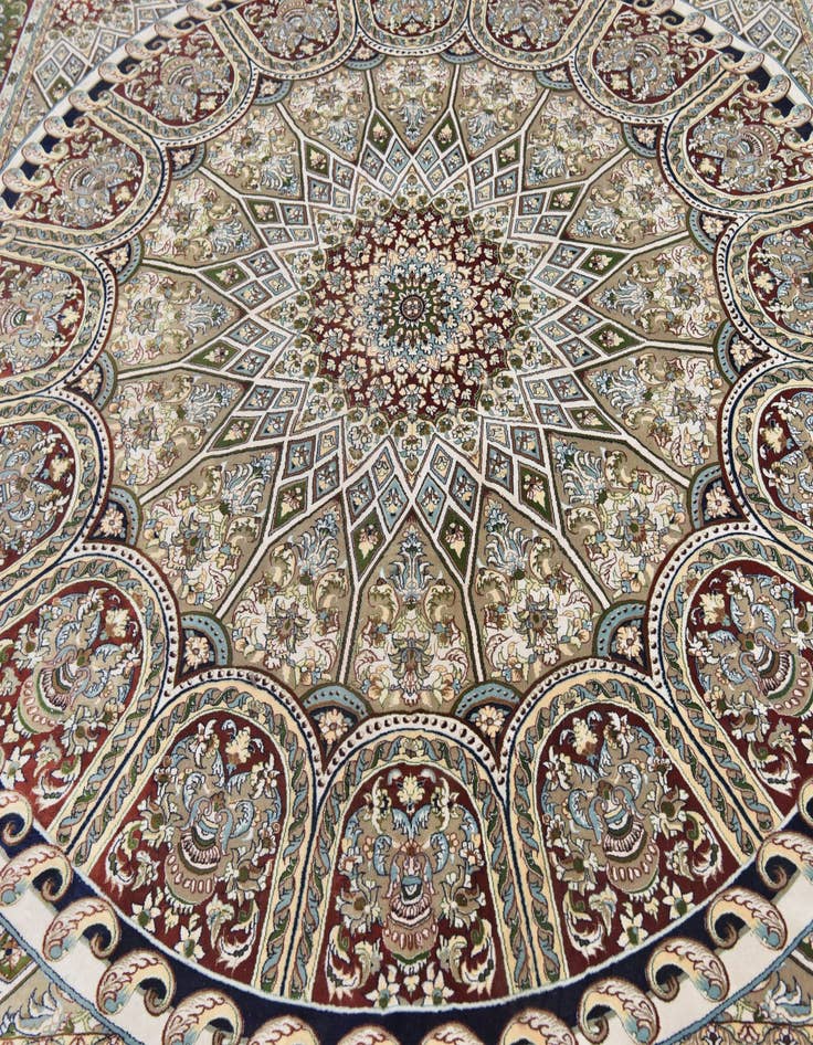 Detail image of 10' x 10' Nain Design Square Rug