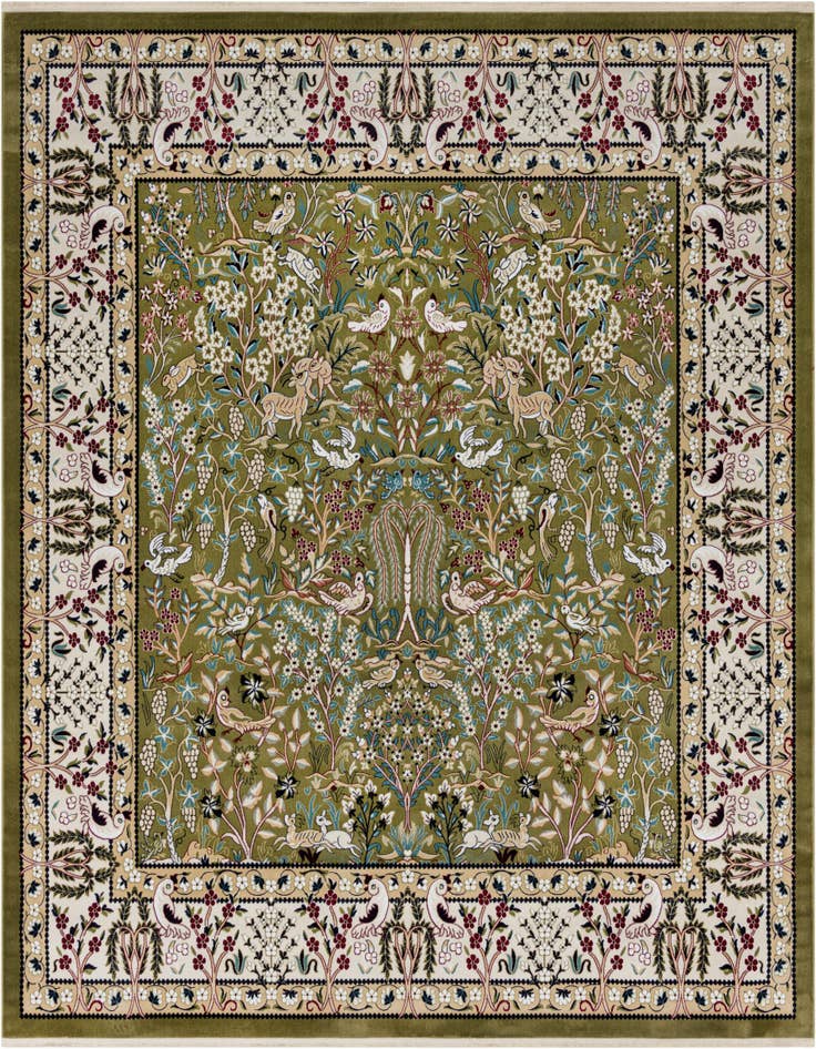 Detail image of 10' x 10' Nain Design Square Rug
