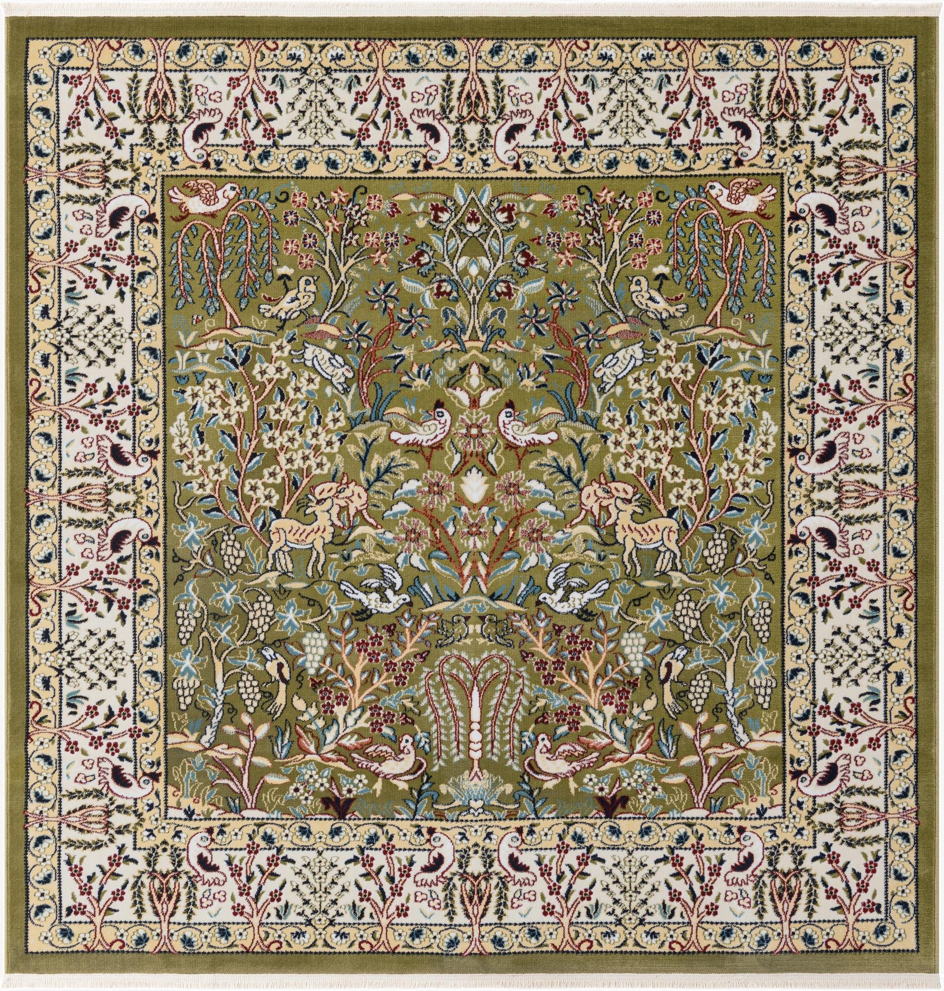 Primary image 6' 1 x 6' 1 Nain Design Square Rug