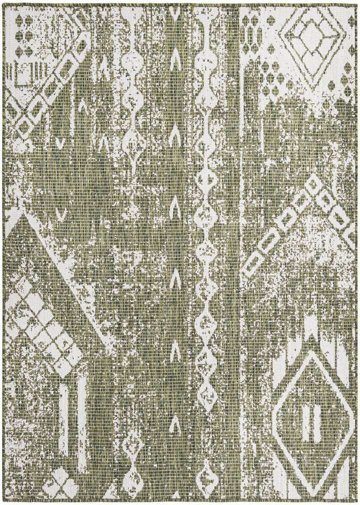 5' 3 x 5' 3 Easy-Clean Bohemian Indoor / Outdoor Square Rug