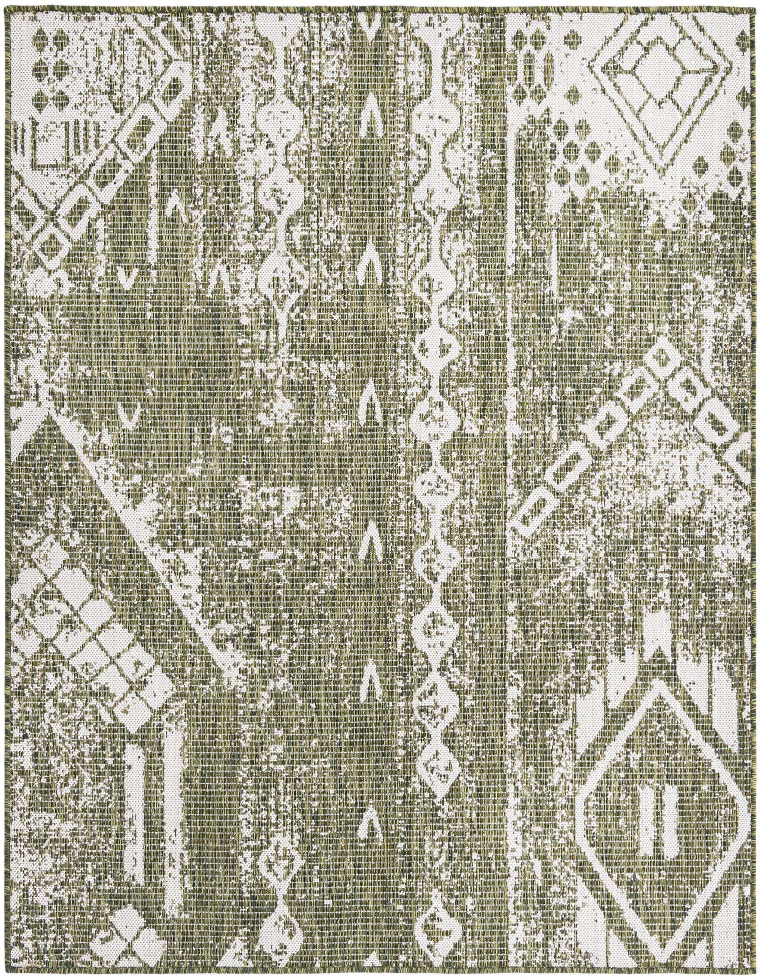 5' 3 x 5' 3 Easy-Clean Bohemian Indoor / Outdoor Square Rug