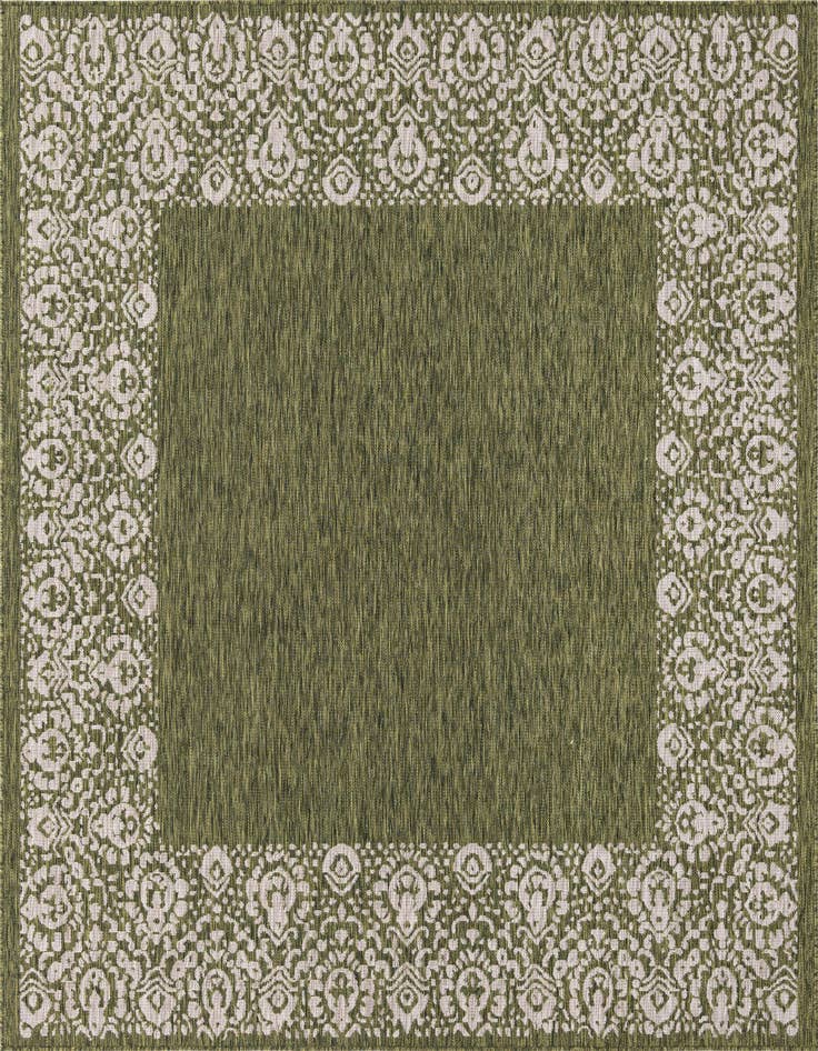 Detail image of 7' 10 x 7' 10 Easy-Clean Border Indoor / Outdoor Square Rug