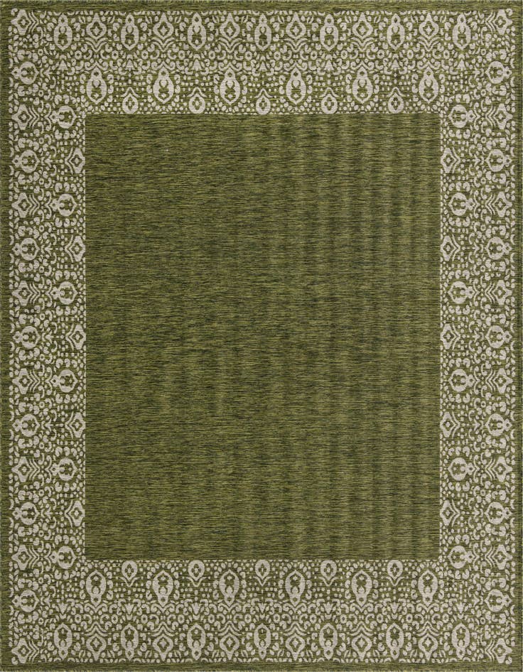 Detail image of 10' 8 x 10' 8 Easy-Clean Border Indoor / Outdoor Square Rug