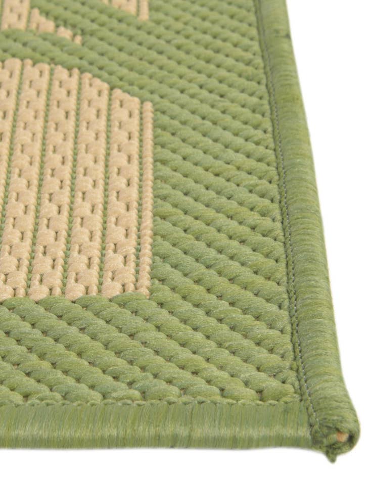 Detail image of 6' x 6'  Washable Botanical Indoor / Outdoor Square Rug