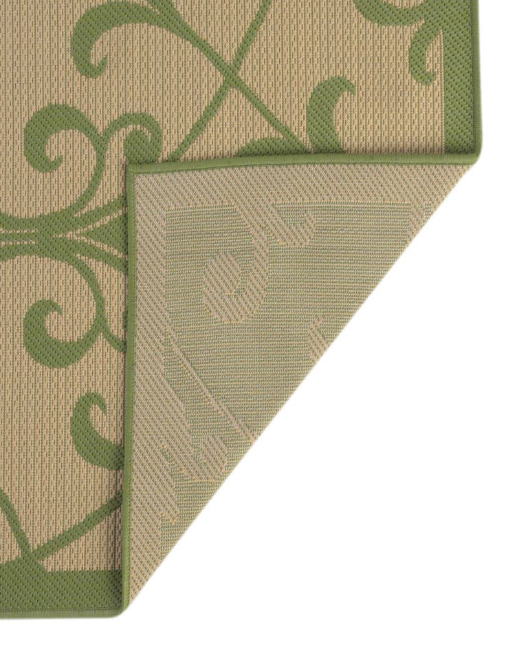 Detail image of 6' x 6'  Washable Botanical Indoor / Outdoor Square Rug