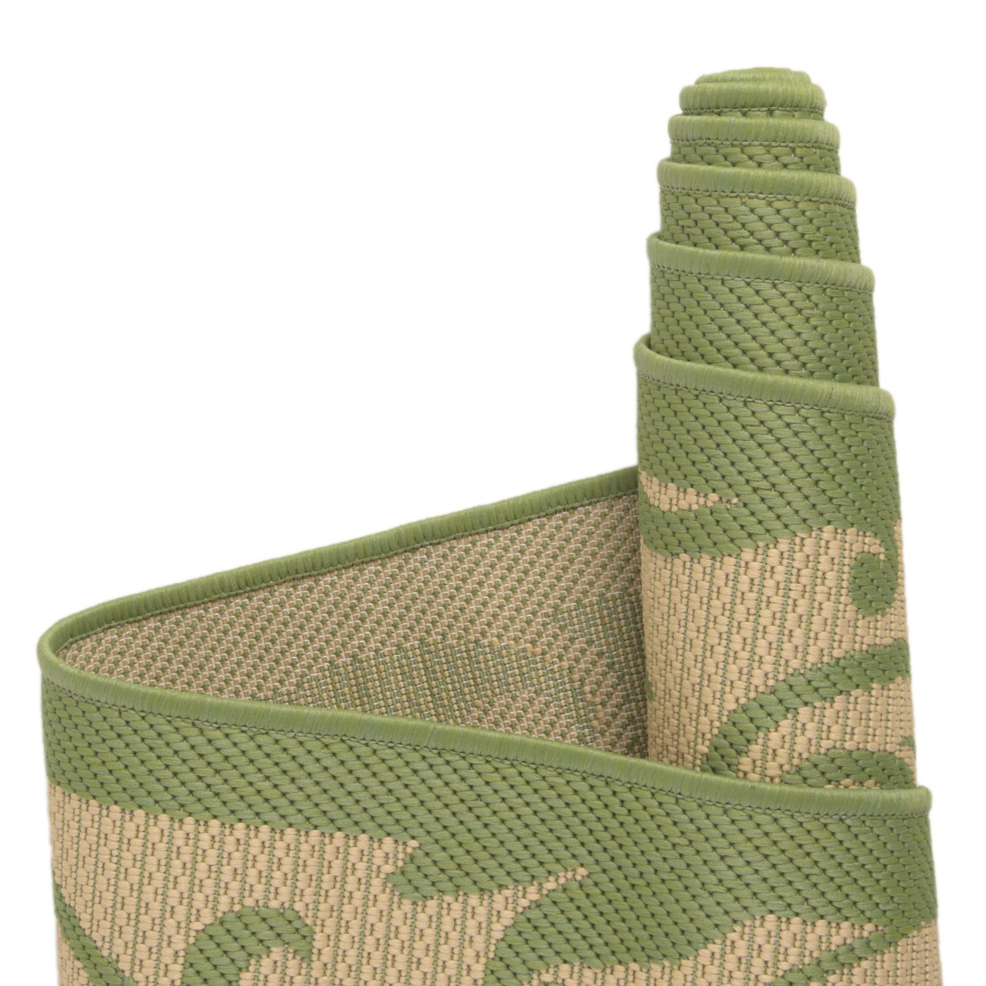 6' x 6' Easy-Clean Botanical Indoor / Outdoor Square Rug