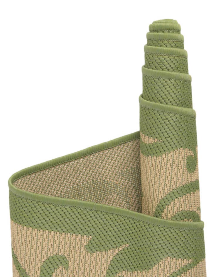 Detail image of 6' x 6' Easy-Clean Botanical Indoor / Outdoor Square Rug