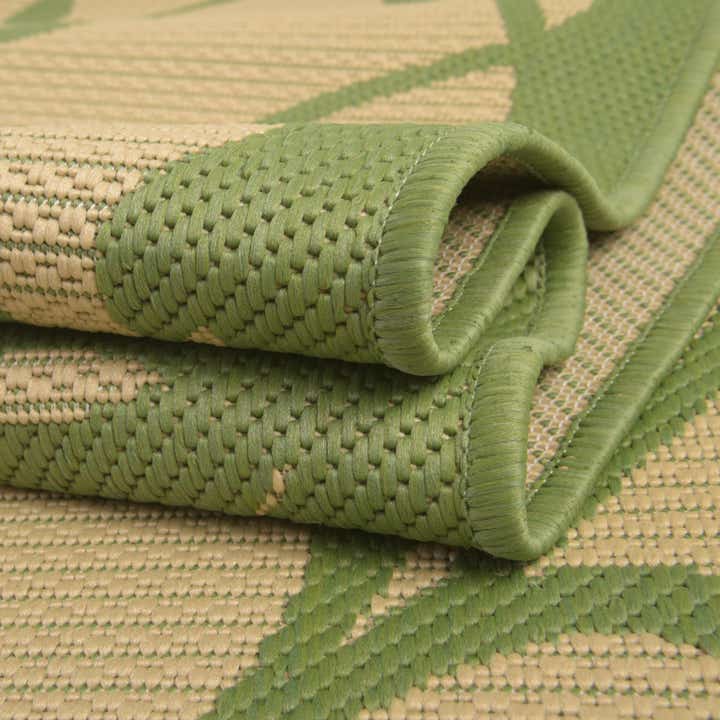 6' x 6' Easy-Clean Botanical Indoor / Outdoor Square Rug