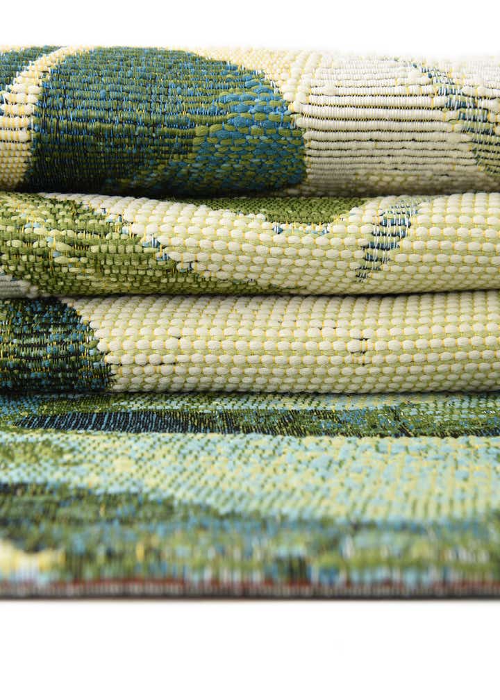 10' x 10' Easy-Clean Botanical Indoor / Outdoor Square Rug
