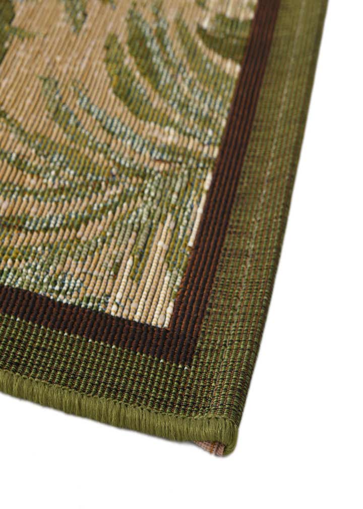 6' x 6' Easy-Clean Botanical Indoor / Outdoor Square Rug