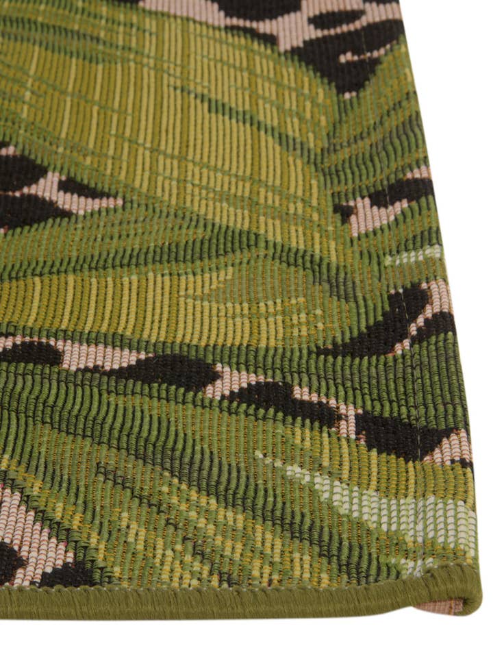 Detail image of 12' x 12' Easy-Clean Botanical Indoor / Outdoor Square Rug