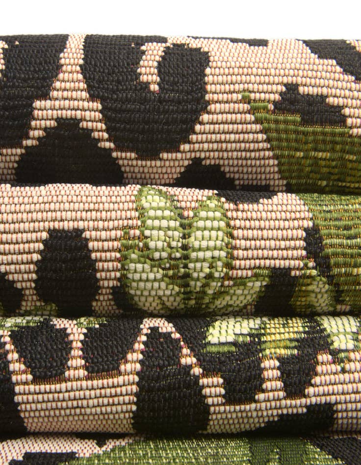 Detail image of 12' x 12' Easy-Clean Botanical Indoor / Outdoor Square Rug