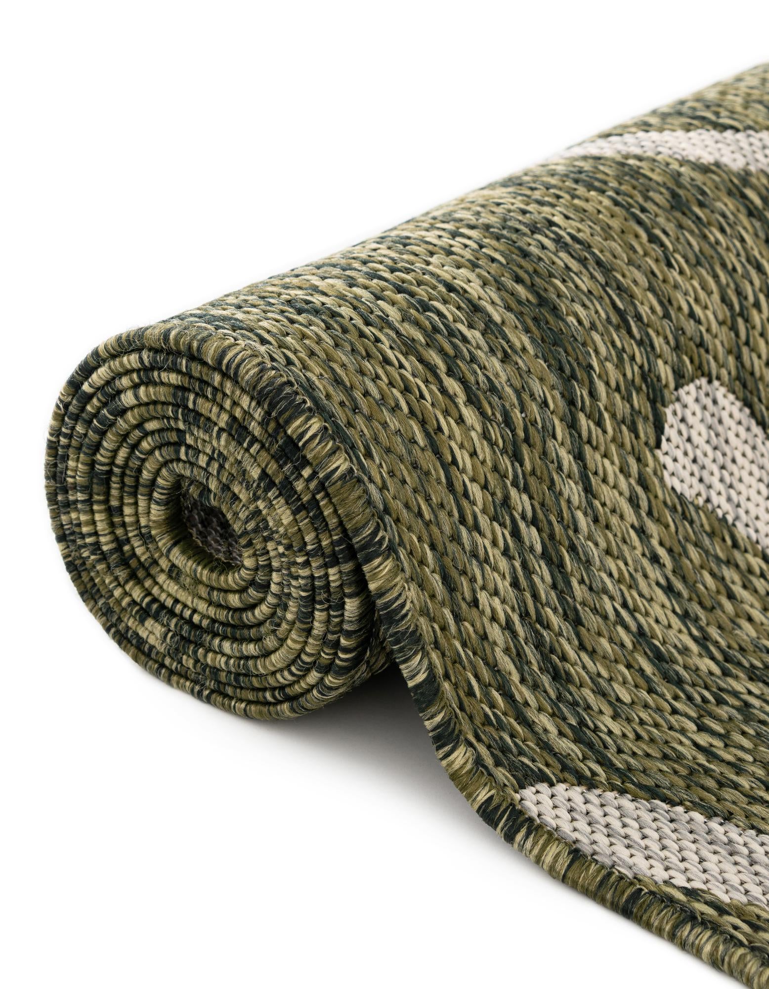 10' 8 x 10' 8 Easy-Clean Botanical Indoor / Outdoor Square Rug