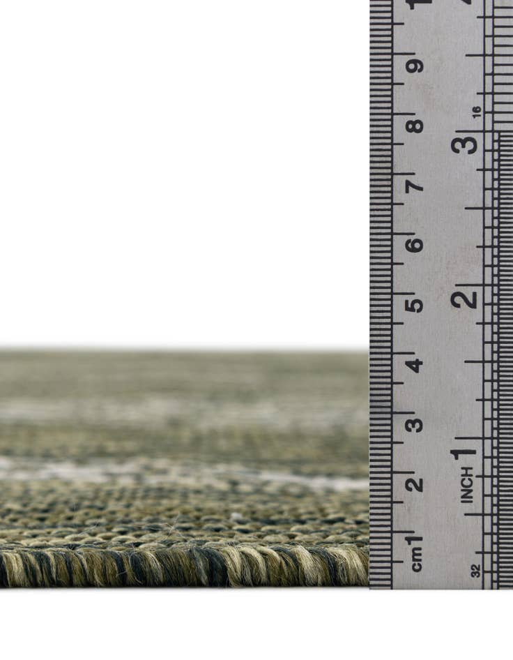 Detail image of 13' x 13' Easy-Clean Botanical Indoor / Outdoor Square Rug