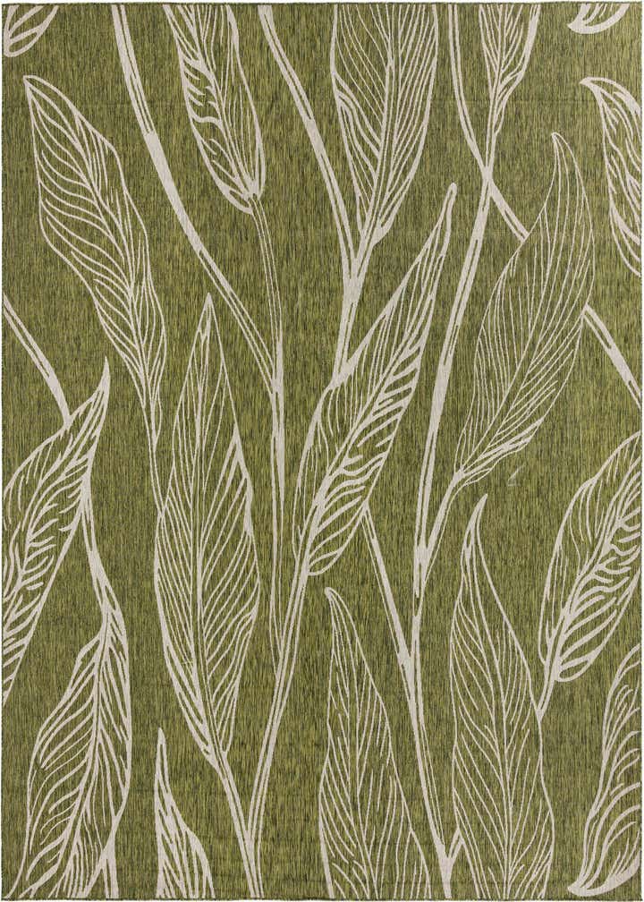 13' x 13' Easy-Clean Botanical Indoor / Outdoor Square Rug