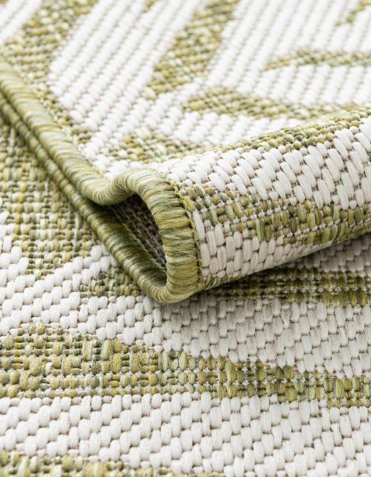 Detail image of 13' x 13' Easy-Clean Botanical Indoor / Outdoor Square Rug