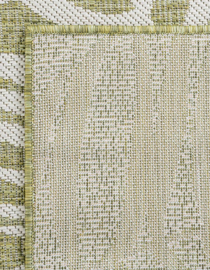 Detail image of 10' x 10' Easy-Clean Botanical Indoor / Outdoor Square Rug