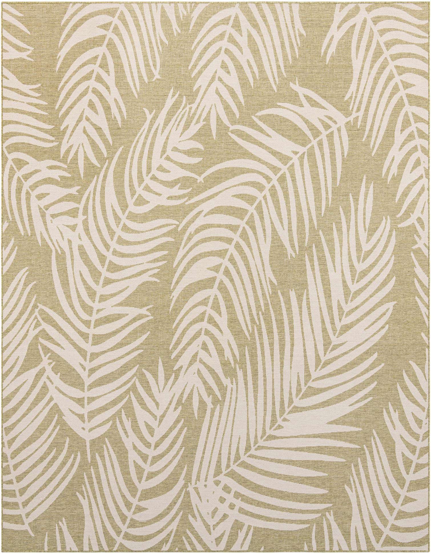 10' 8 x 10' 8 Easy-Clean Botanical Indoor / Outdoor Square Rug