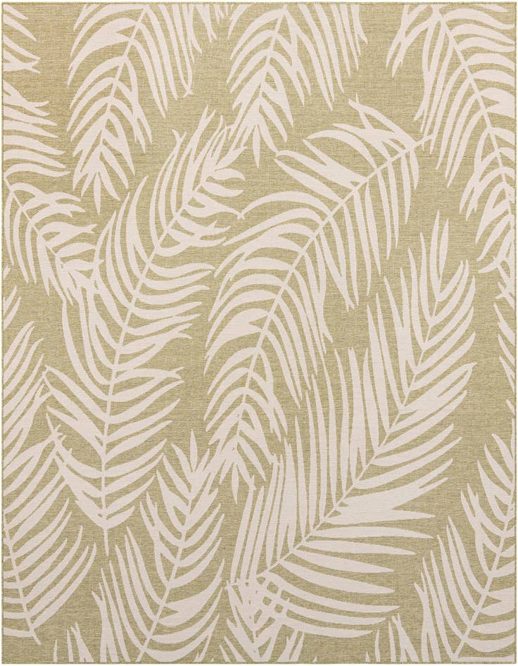 Detail image of 10' 8 x 10' 8 Easy-Clean Botanical Indoor / Outdoor Square Rug