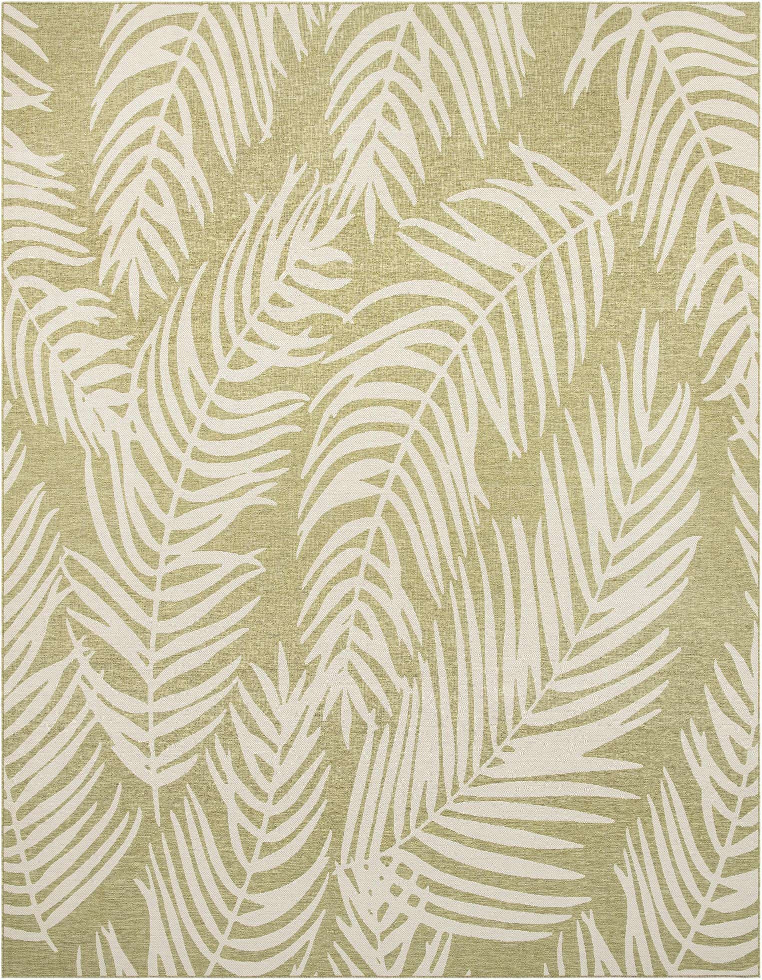 13' x 13' Easy-Clean Botanical Indoor / Outdoor Square Rug