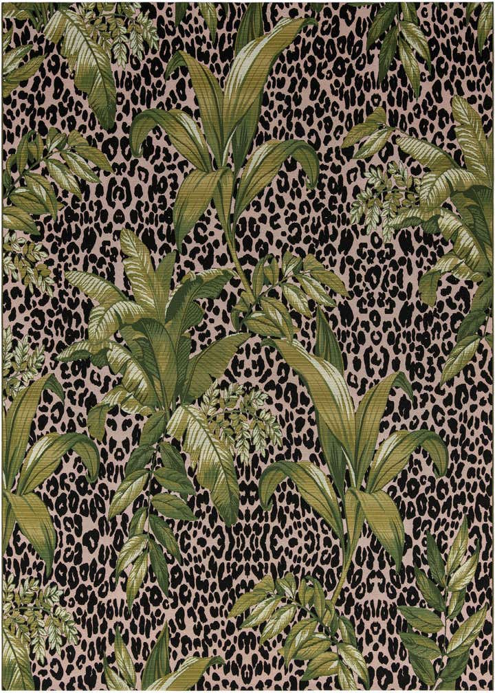 10' x 10' Easy-Clean Botanical Indoor / Outdoor Square Rug