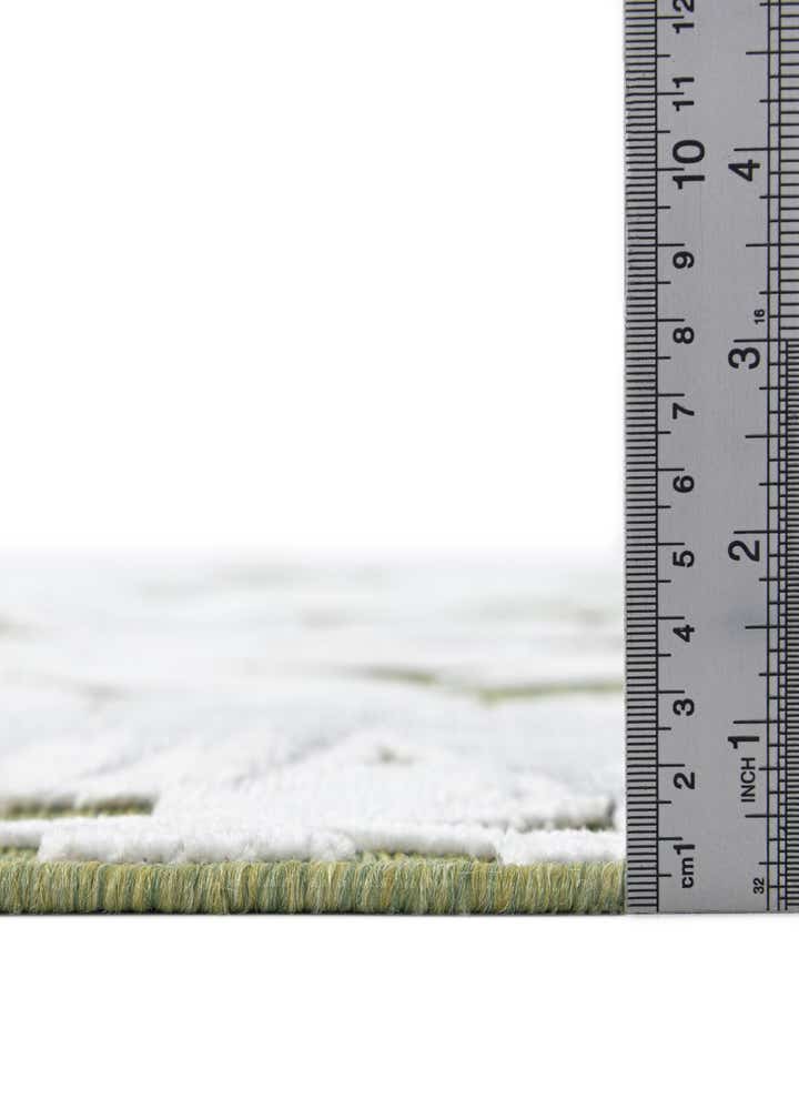 8' 2 x 8' 2 Easy-Clean Botanical Indoor / Outdoor Square Rug