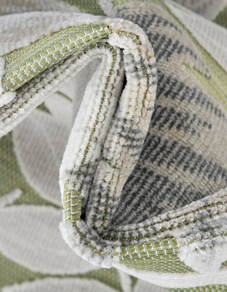 Detail image of 8' 2 x 8' 2 Easy-Clean Botanical Indoor / Outdoor Square Rug