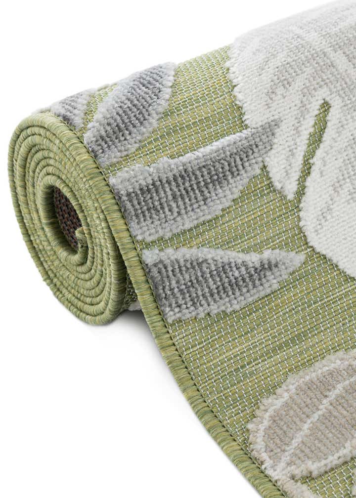 8' 2 x 8' 2 Easy-Clean Botanical Indoor / Outdoor Square Rug