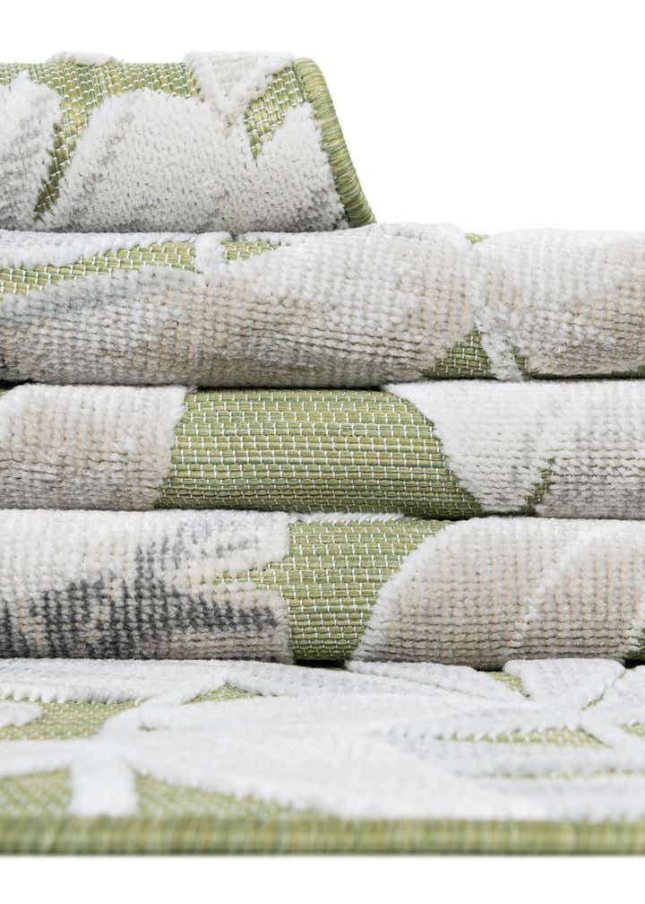 8' 2 x 8' 2 Easy-Clean Botanical Indoor / Outdoor Square Rug